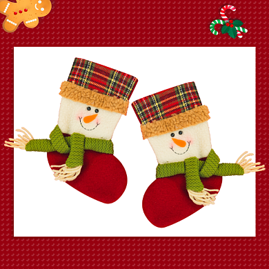 圣诞节袜子促销手绘卡通主图背景