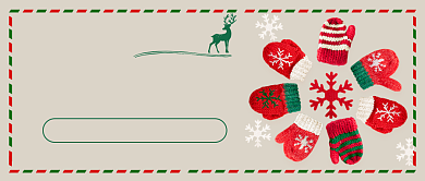 圣诞快乐促销手套暖心公众号首图背景