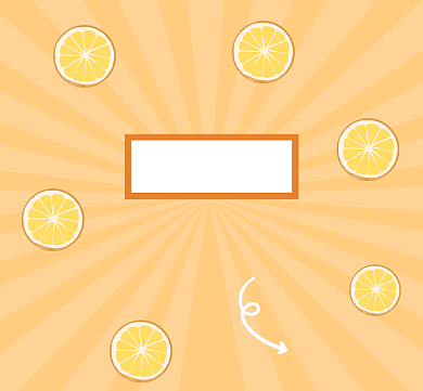 柠檬吞噬者橙色清新朋友圈封面背景