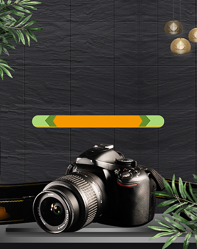 黑色数码数码家电炫酷相机海报背景