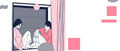 粉色创意时尚晚安问候公众号首图背景