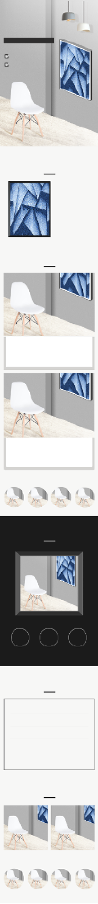 简洁壁画挂画家具用品家装节艺术详情页背景