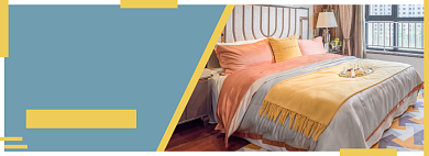 被子家居满减促销banner背景