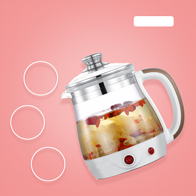 热水壶养生壶全新升级简约促销主图背景