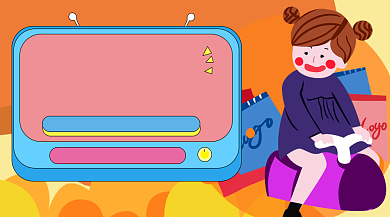 卡通插画母婴促销广告banner背景