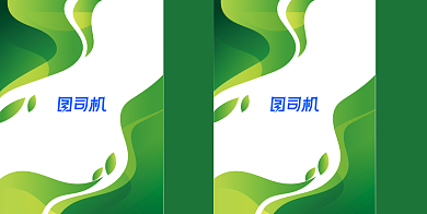 绿色流线唯美商务手提袋背景