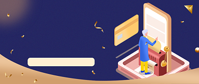 蓝色创意银行贷款公众号首图背景