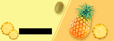 水果菠萝清新促销banner背景