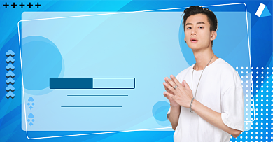 双十一男装淘宝电商横版海报图背景