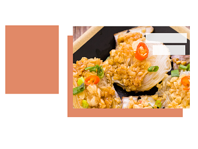 美食推荐横版配图背景