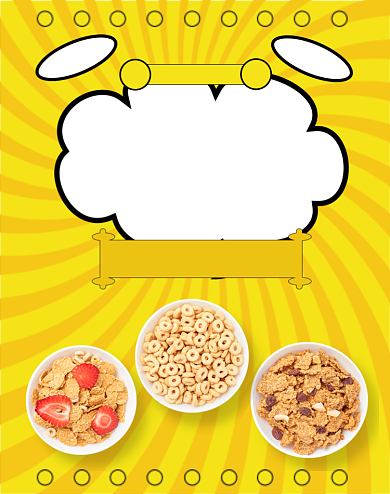 新品零食锅巴麦片促销竖版海报背景