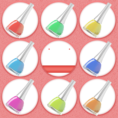 美妆指甲油多色可选颜色展示主图背景