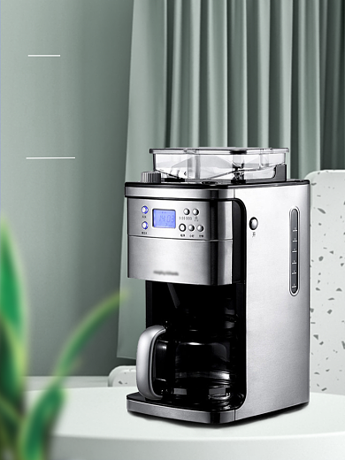 智能可视化意式咖啡机主图背景