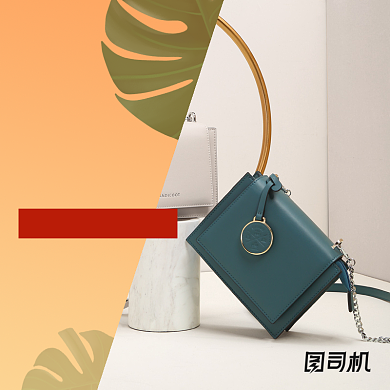 清新时尚女装箱包服饰首图背景