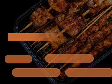 餐饮美食烧烤牛肉串羊肉串美团主图背景