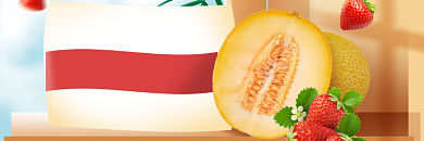 生鲜水果配送海报背景