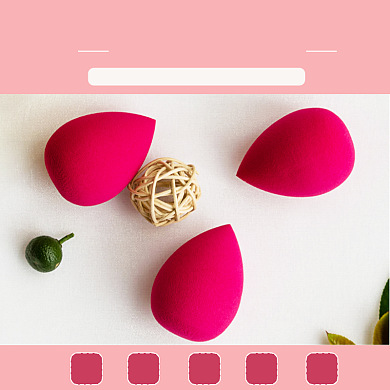 美妆蛋化妆棉主图背景