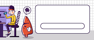 卡通饮酒伤肝新媒体首图背景