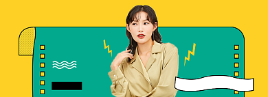 新势力周女装秋上新淘宝电商banner背景