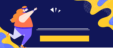 减肥攻略手绘卡通公众号首图背景