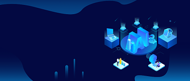 蓝色渐变人工智能公众号首图背景