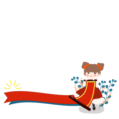 新年初四红色手绘主图图标背景