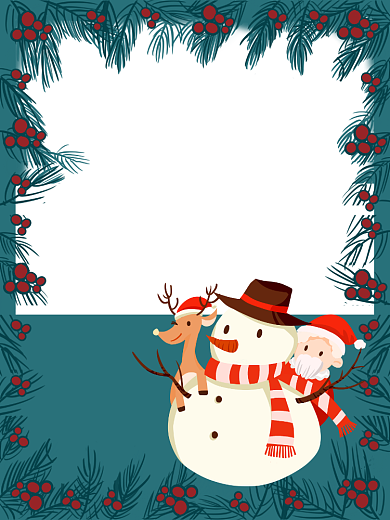 圣诞节平安夜卡通创意拍照KT板背景