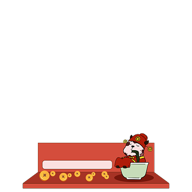 年货节抹茶口味奶茶包促销手绘主图图标背景