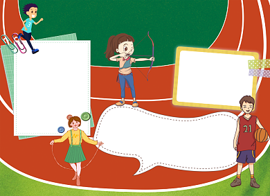 蓝色春季云会电子手抄报小报背景