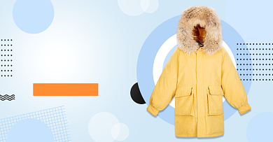 男女羽绒服冬季男装女装上新海报背景