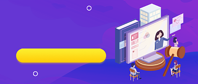 插画风普法课堂法律讲堂公众号首图背景