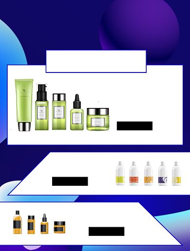 化妆品限量活动商品关联列表背景