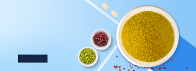 丰收季粮食小米促销banner背景