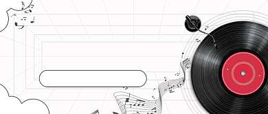 一周音乐榜单文艺线条公众号首图背景