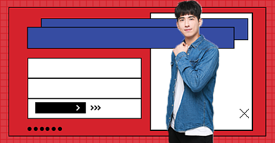 男装大促淘宝电商横版海报图背景