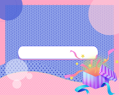 时尚卡通金秋上新促销小程序封面背景