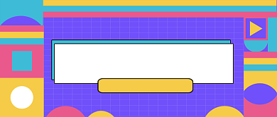 拼色网格月光族挣钱公众号首图背景