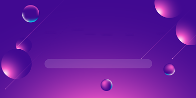 线上广交会商务会议紫色渐变印刷展板背景