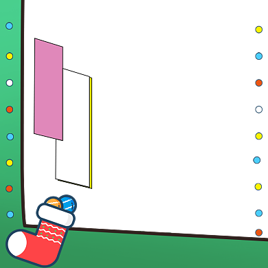 圣诞节边框扁平化主图图标背景