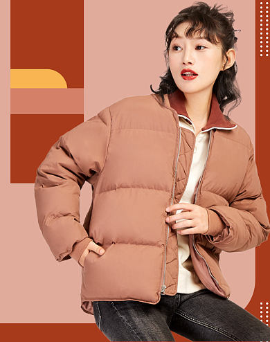 狂欢钜惠双12棉服促销简约海报背景