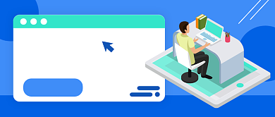 零基础编程课蓝色公众号封面首图背景