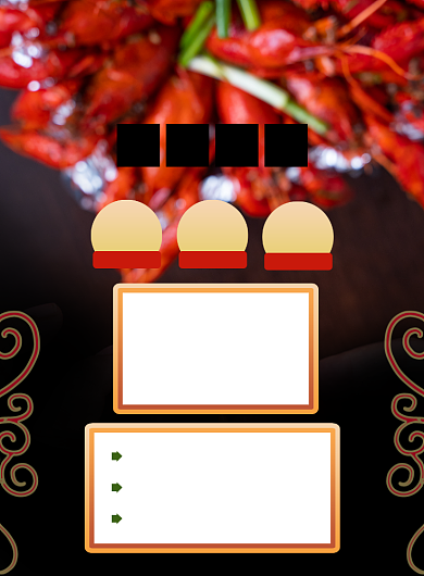 黑色简约小龙虾促销美食海报背景