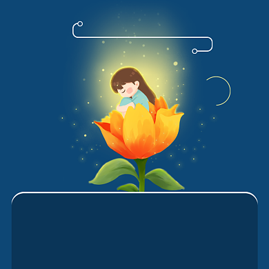 爱护儿童童年的萤火虫方形配图背景