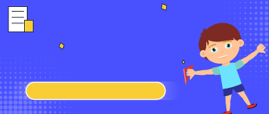 蓝色卡通培训班招生公众号首图背景