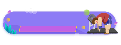 假期健身运动减肥胶囊手绘卡通背景