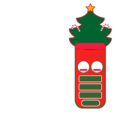 手绘风圣诞节导航直播图标背景