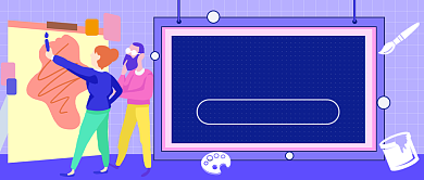 绘画美术艺术班公众号首图背景