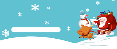 圣诞节快乐卡通红色公众号首图背景