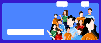 全国人口普查卡通公众号首图背景