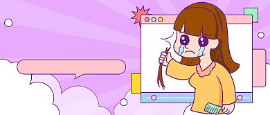 女性脱发秘籍插画公众号首图背景